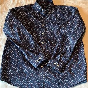 Ben Sherman Blue Casual Button Down Shirt with Pattern